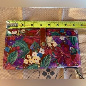 Patricia Nash Multicolor Floral Wristlet